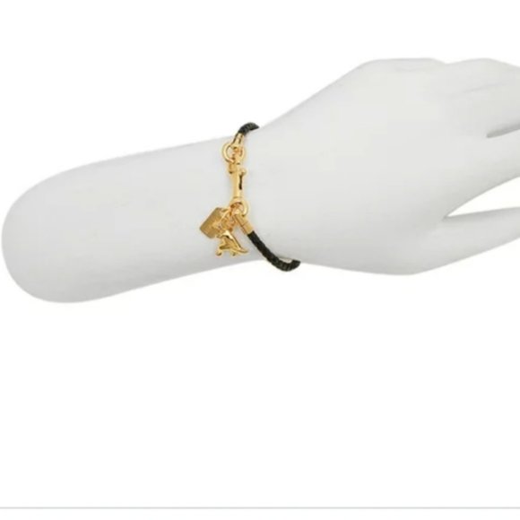 Coach ๐ฆ Rexy Dinosaur ๐ฆ Charm Leather Braided Bracelet - Picture 4 of 4